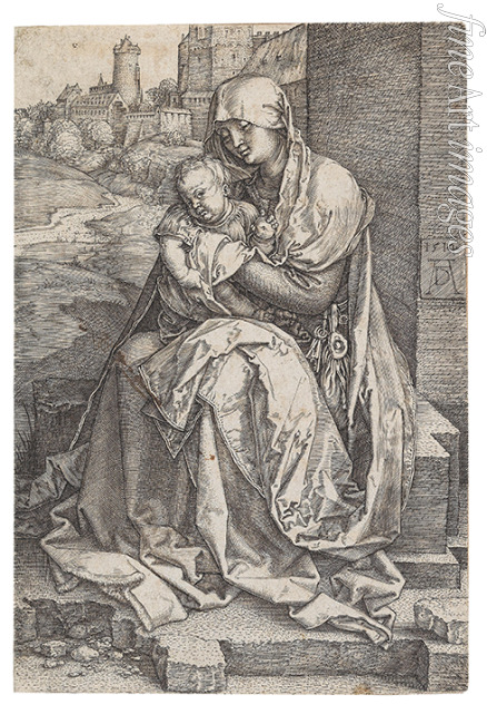 Dürer Albrecht - Virgin and Child Seated by the Wall