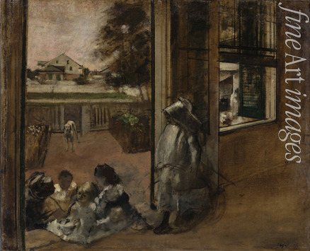 Degas Edgar - Courtyard of a House in New Orleans