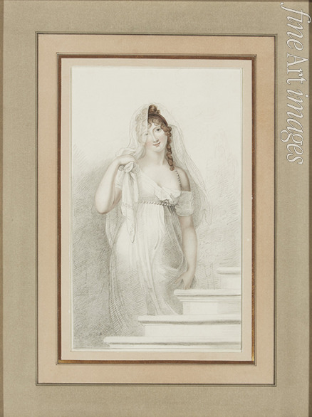 Cosway Richard - Porträt von Madame Récamier (1777-1849)