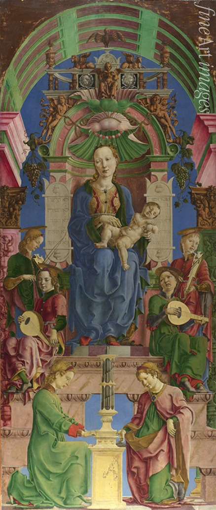 Tura Cosimo - The Virgin and Child enthroned
