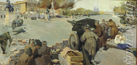 Russischer Meister - Die Rote Armee im Kamf um Wiener Parlament am 13. April 1945