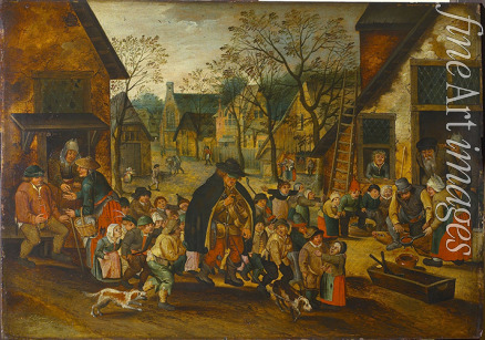 Brueghel Pieter der Jüngere - Der blinde Drehleierspieler