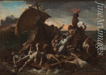 Géricault Théodore - The Raft of the Medusa (Le Radeau de la Méduse). Fourth sketch