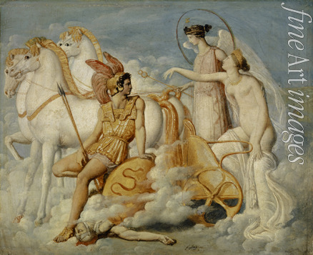 Ingres Jean Auguste Dominique - Venus, von Diomedes verletzt, kehrt in den Olymp zurück
