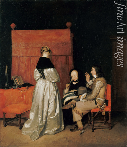 Ter Borch Gerard the Younger - The Gallant Conversation (The Paternal Admonition)