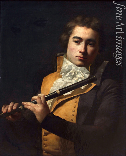 David Jacques Louis - Portrait of the composer and flautist François Devienne (1759-1803)