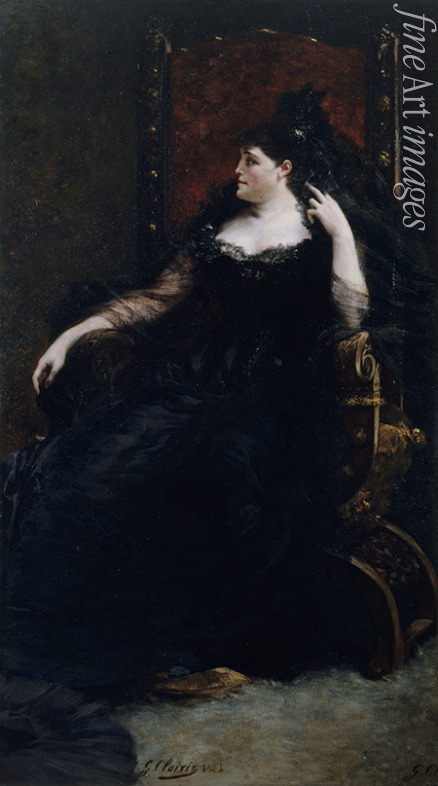 Clairin Georges - Portrait of the opera singer Gabrielle Krauss (1842-1906)