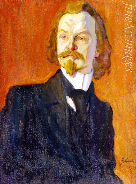 Uljanow Nikolai Pawlowitsch - Porträt des Dichters Konstantin Balmont (1867-1942)