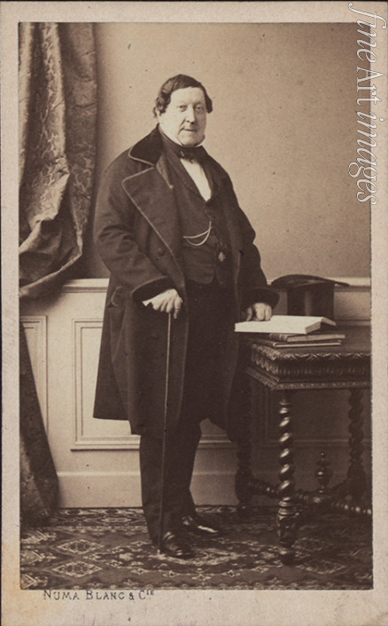 Blanc Numa - Portrait of the composer Gioachino Antonio Rossini (1792-1868)