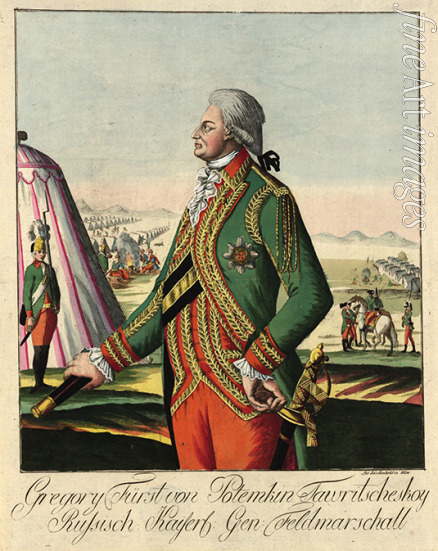 Löschenkohl Johann Hieronymus - Feldmarschall Fürst Grigori Alexandrowitsch Potjomkin (1739-1791)