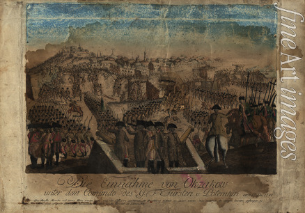 Löschenkohl Johann Hieronymus - Die Einnahme von Otschakow durch den Fürsten Grigori Potjemkin am 17. Dezember 1788