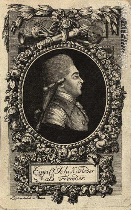 Loeschenkohl Johann Hieronymus - Portrait of Emanuel Schikaneder (1751-1812)