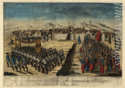 Löschenkohl Johann Hieronymus - Übergabe der Festung Chotyn am 29. September 1788