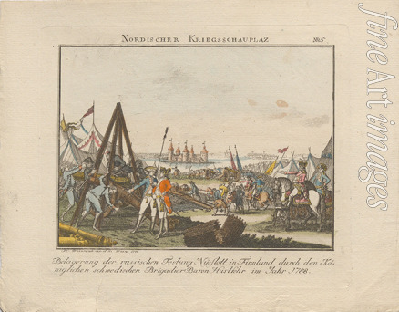 Weinrauch Johann Caspar - Siege of the Russian fortress Nyslott in Finland