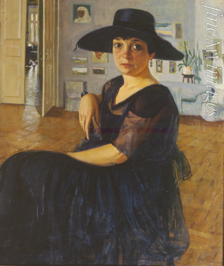 Russian master - Portrait of the author Lidia Seyfullina (1899-1954)