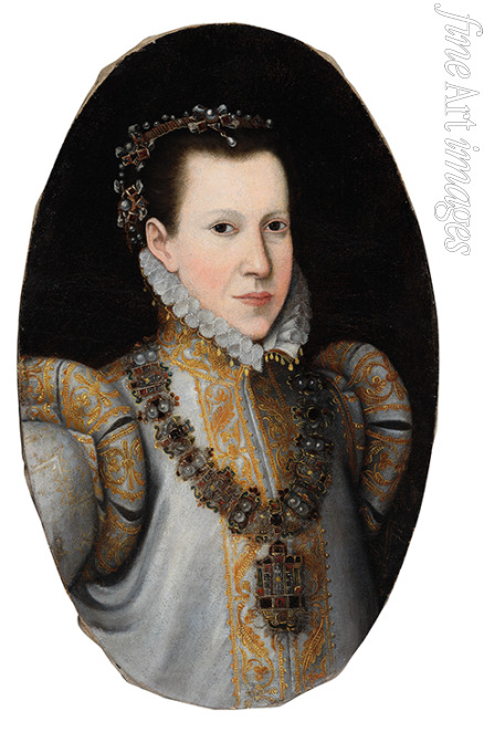 Anonymous - Portrait of Infanta Maria of Portugal, Hereditary Princess of Parma (1538-1577)