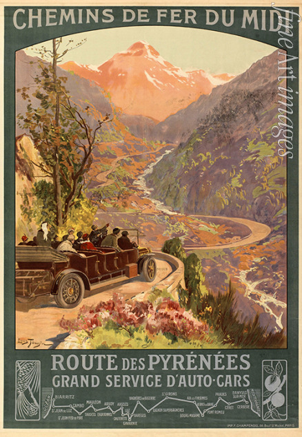 Tauzin Louis - Chemin de fer du Midi. Route des Pyrénées