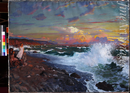 Bobrowski Grigori Michailowitsch - Sonnenuntergang. Seeküste
