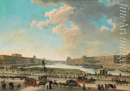 Demachy Pierre-Antoine - Blick auf Paris von der Place Dauphine