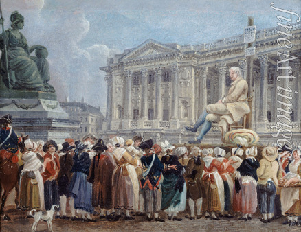 Demachy Pierre-Antoine - Exposition de Pierre Nicolas Perrin sur la place de la Révolution, le 29 vendémiaire