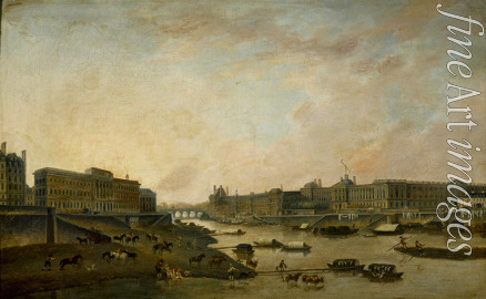 Demachy Pierre-Antoine - L'Hôtel de la Monnaie et le Louvre, vus du Pont-Neuf