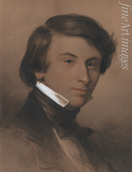 Devéria Achille - Portrait of Alfred-Victor, Comte de Vigny (1797-1863)