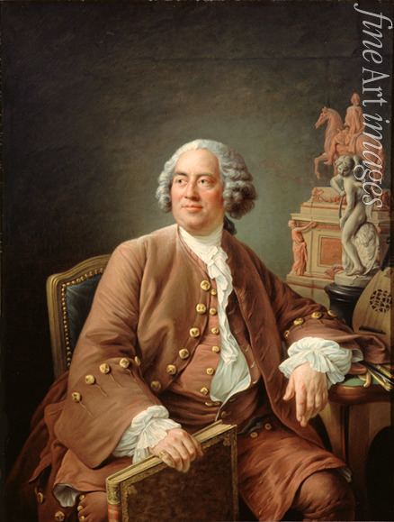Drouais François-Hubert - Porträt von Architekt Edmé Bouchardon (1698-1762)