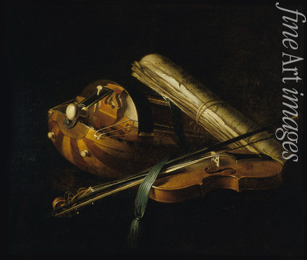 Jeaurat de Bertry Nicolas Henri - Still life with musical instruments