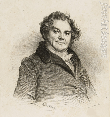 Devéria Achille - Porträt von Eugène François Vidocq (1775-1857)