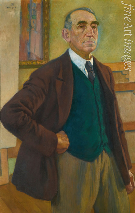 Rysselberghe Théo van - Selbstporträt in grüner Weste