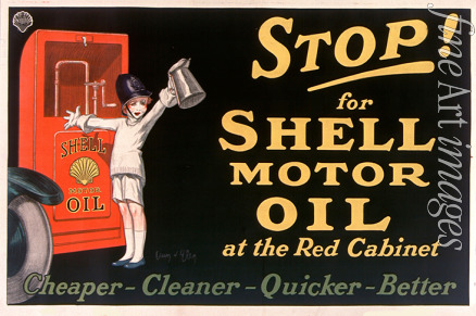 D'Ylen Jean - Stop! for Shell motor oil at the Red Cabinet 