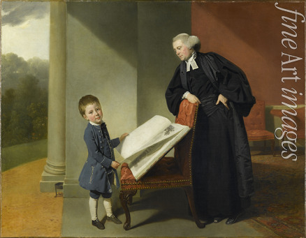 Zoffani Johann - Reverend Randall Burroughes and his son Ellis