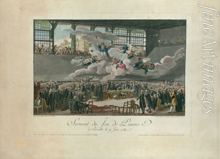 Helman Isidore Stanislas - The Tennis Court Oath on 20 June 1789