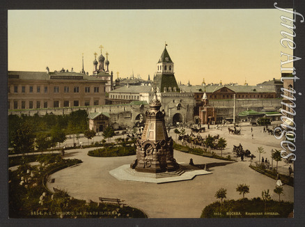 Unbekannter Fotograf - Der Platz des Iljinskije Worota (Iljinka-Tor) in Moskau