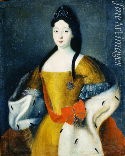 Anonymous - Portrait of the Tsesarevna Anna Petrovna of Russia (1708-1728), the daughter of Emperor Peter I of Russia