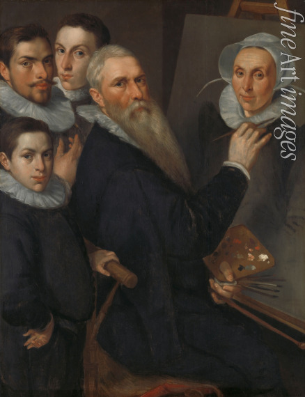 Delff Jakob Willemsz. the Elder - Self-Portrait of the painter with his family