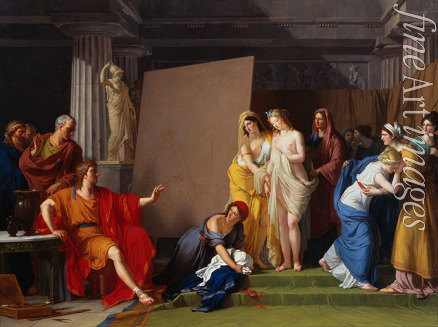 Vincent François André - Zeuxis malt die Helena für den Hera-Tempel zu Kroton