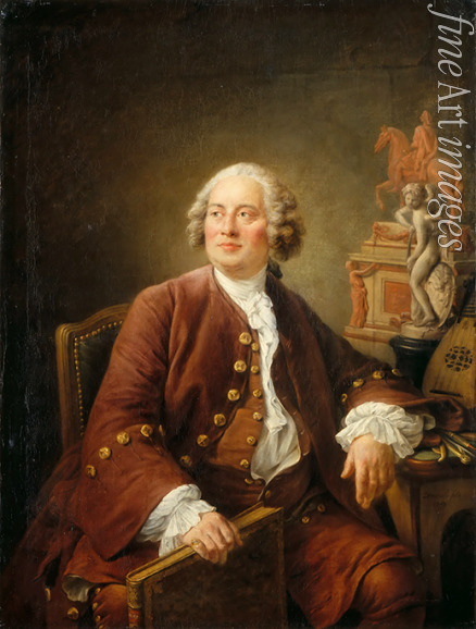 Drouais François-Hubert - Portrait of the sculptor Edmé Bouchardon (1698-1762) 