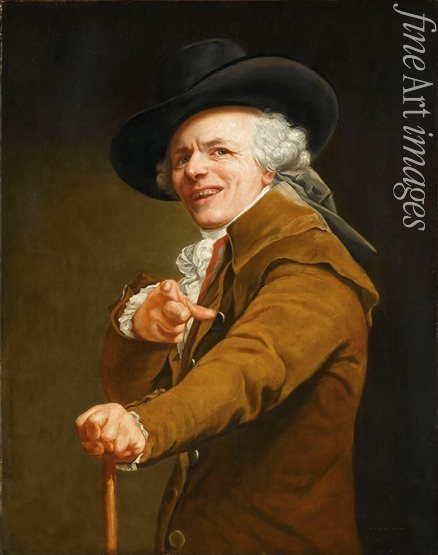 Ducreux Joseph - Self-portrait of the artist in the guise of a mocker