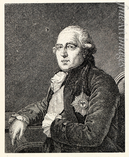 Klauber Ignaz Sebastian - Porträt von Ewald Friedrich Graf von Hertzberg (1725-1795)