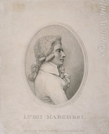 Schiavonetti Luigi - Portrait of the singer Luigi Marchesi (1754-1829)