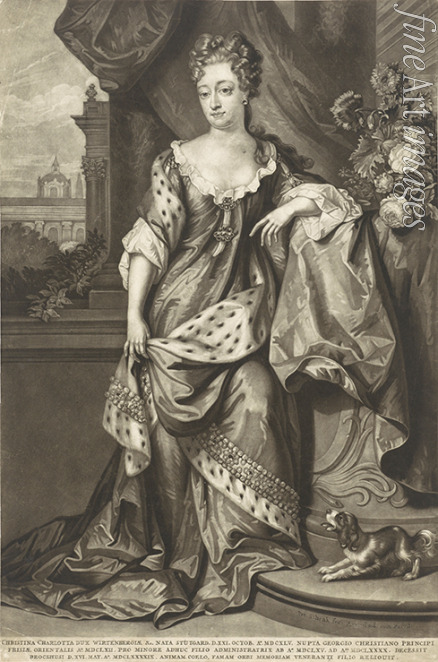 Schenk Peter (Petrus) the Elder - Christine Charlotte of Württemberg (1645-1699), Princess of East Frisia