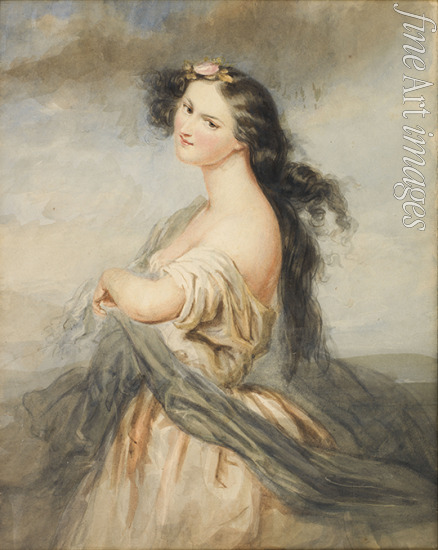 Voillemot André-Charles - Porträt von Juliette Drouet (1806-1883)