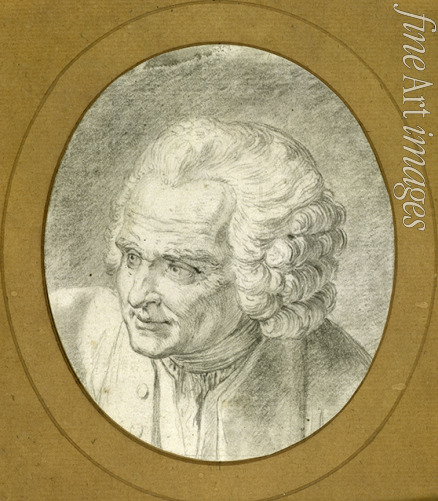 Caresme Jacques Philippe - Portrait of Jean-Jacques Rousseau (1712-1778)