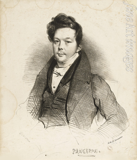 Devéria Achille - Portrait of the composer Auguste-Mathieu Panseron (1796-1859)