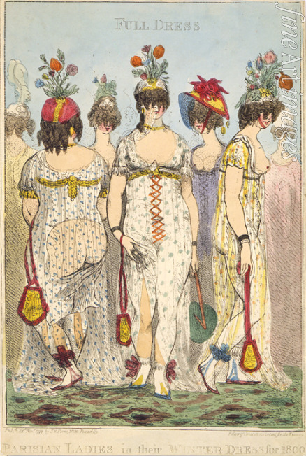 Gillray James - Pariser Damen in Winterkleidung. Mode des Jahres 1800