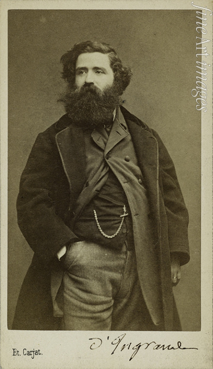 Carjat Étienne - Porträt von Komponist und Organist Edmond d'Ingrande