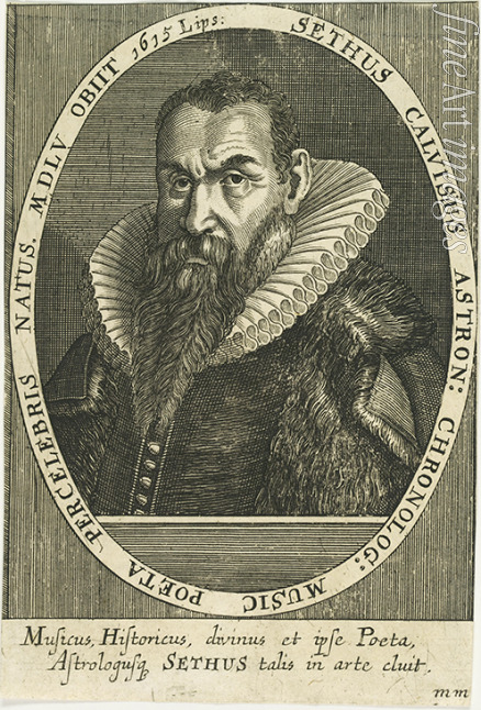 Bry Theodor de - Porträt von Komponist Sethus Calvisius (1556-1615)