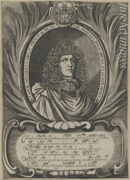 Serault Noel - Porträt von Komponist Clamor Heinrich Abel (1634-1696) 
