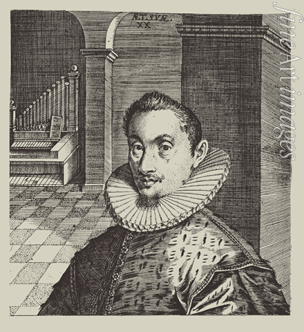 Custos Dominicus - Porträt von Komponist und Organist Hans Leo Haßler (1564-1612)